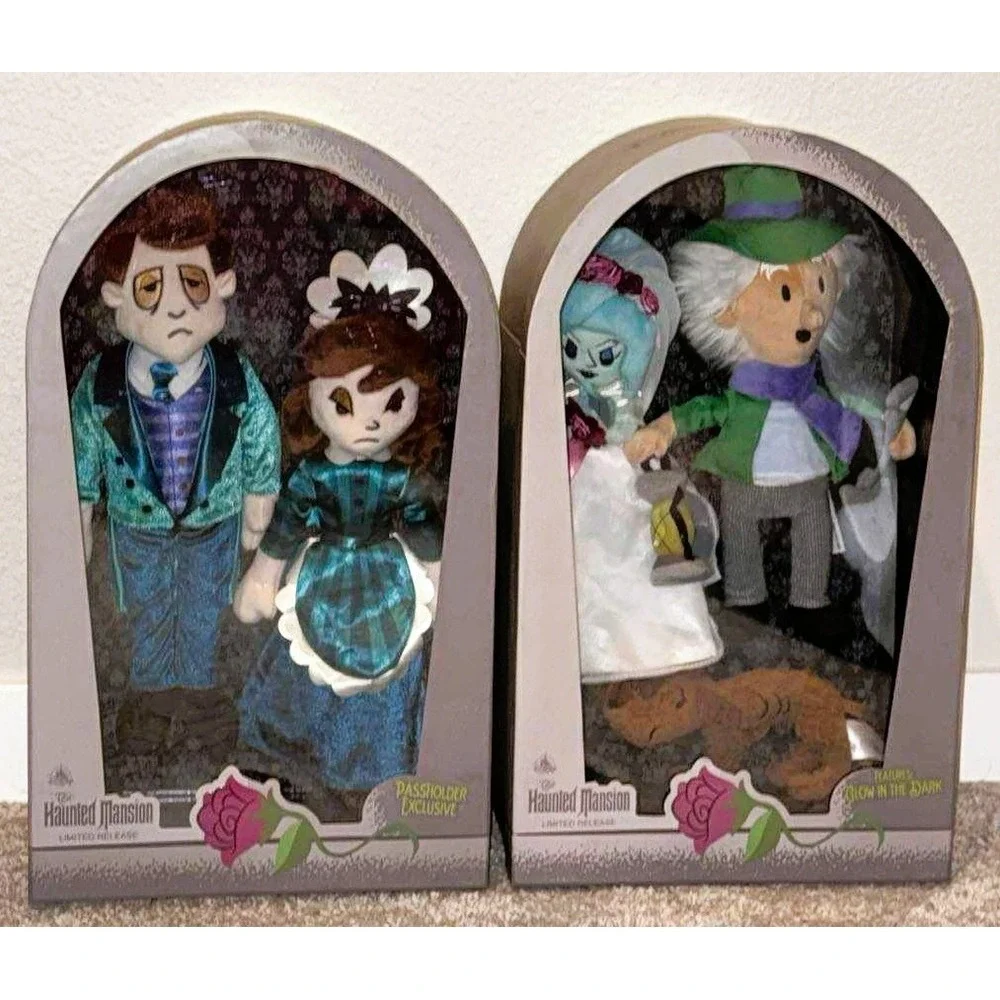 Disney Haunted Mansion Ghost Host + Hostess + Bride +Dog Keeper + Dog EXCLUSIVE